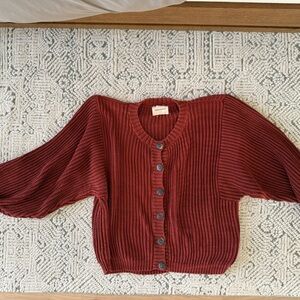 Vguc M/L Misha and puff adult cocoa bean fisherman Cardigan
